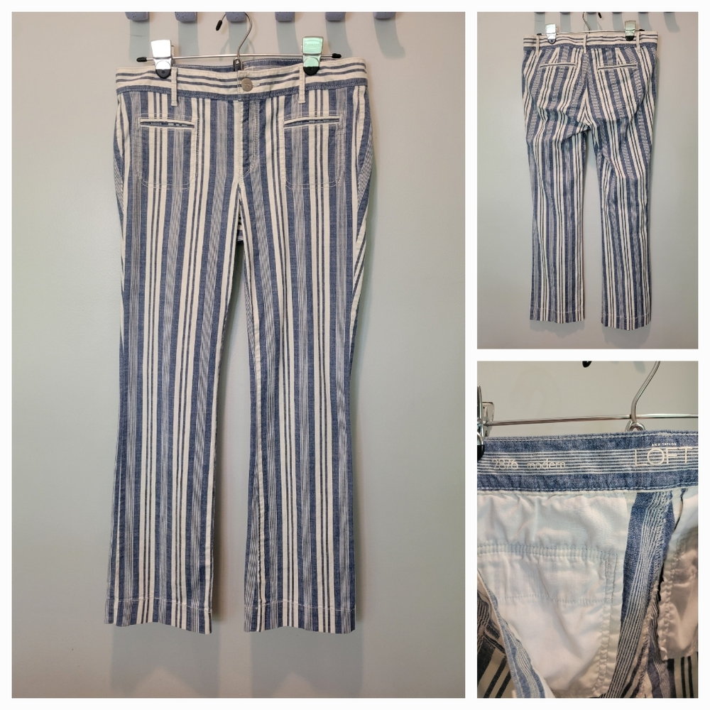 5-Piece Bundle Box Nautical Navy Stripes Wildfox Loft Tips & Pants SZ M - Picture 2 of 12